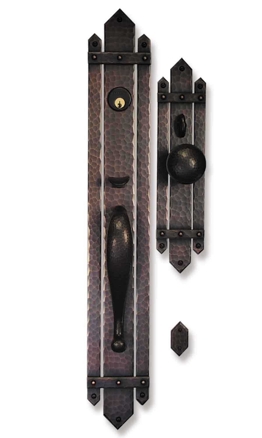 Arts and Crafts Entry Set | Craftsman Style Door Hardware | Mission Style Door Hardware